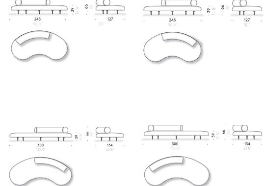 Диван от фабрики DePadova модель HNO#PF-Honore Sofa