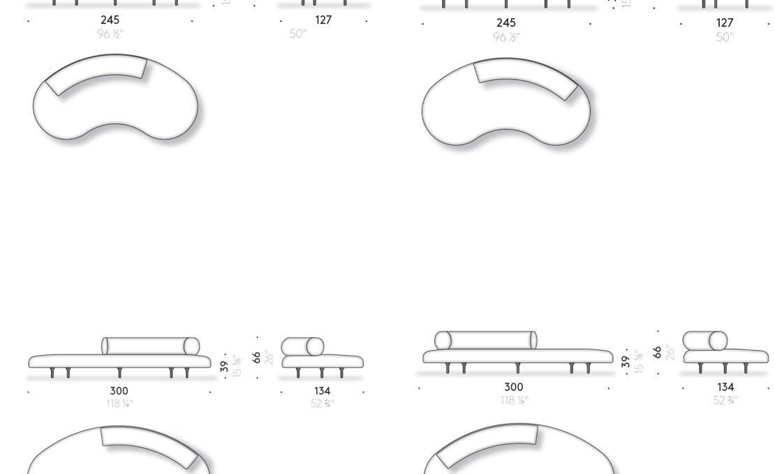 Диван от фабрики DePadova модель HNO#PF-Honore Sofa