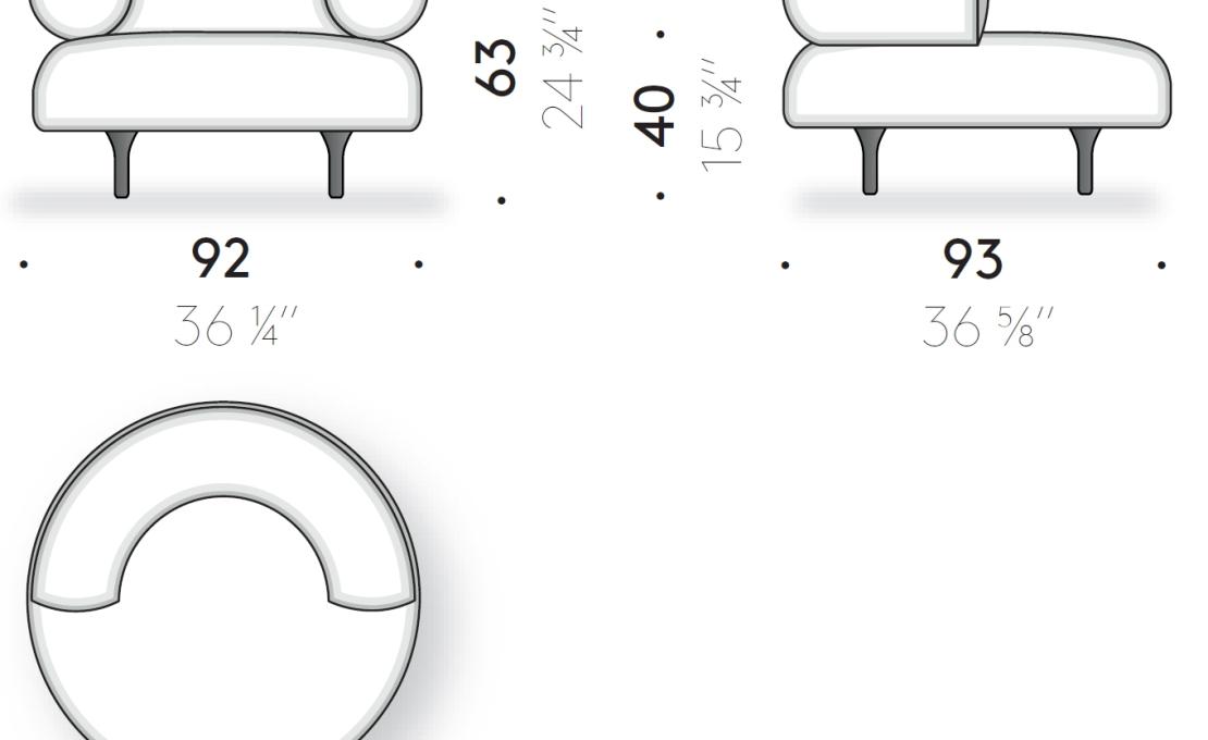 Кресло от фабрики DePadova модель HNO#PO-Honorè Arm