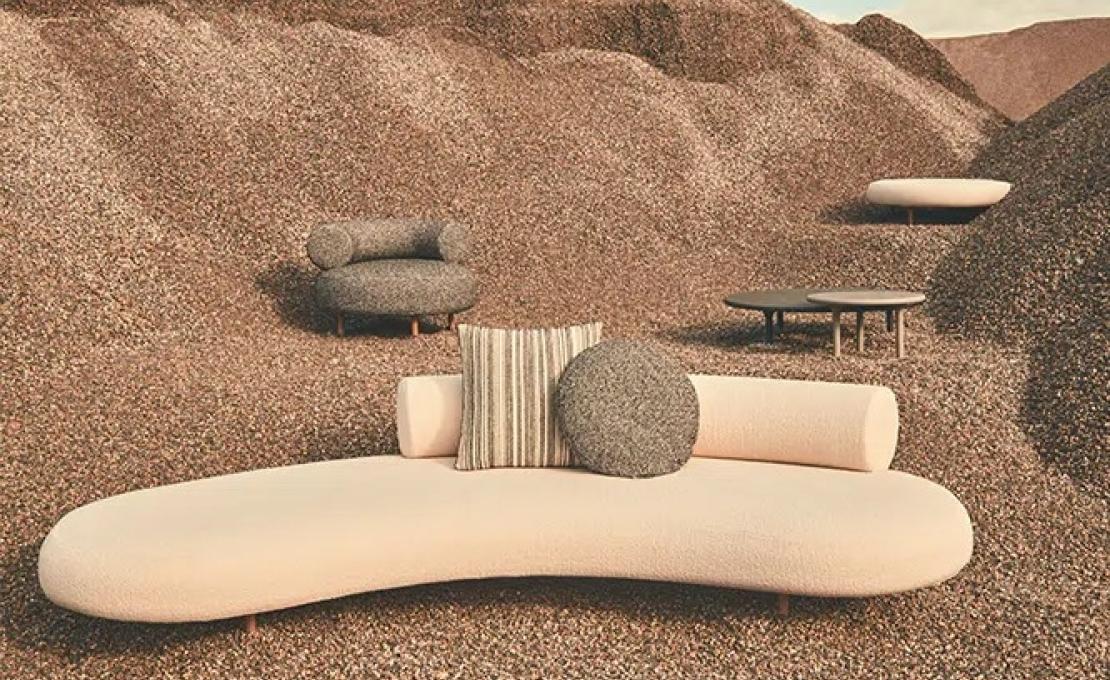 Диван от фабрики DePadova модель HNO#PF-Honore Sofa