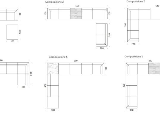 Диван от фабрики DePadova модель Horizontal Sofa
