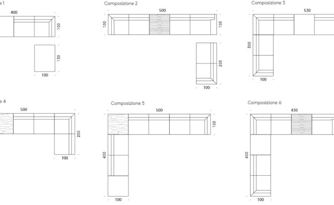 Диван от фабрики DePadova модель Horizontal Sofa