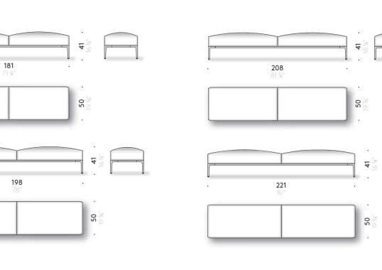 Банкетки от фабрики DePadova модель HB-HORIZONTALBENCH