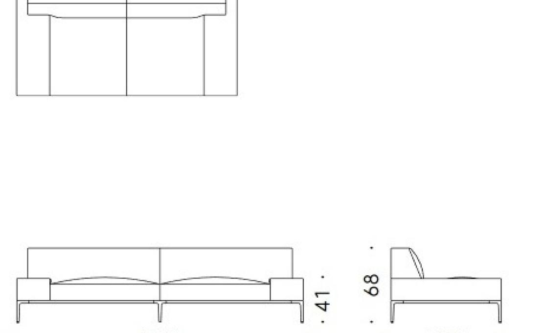 Диван от фабрики DePadova модель Horizontal Sofa