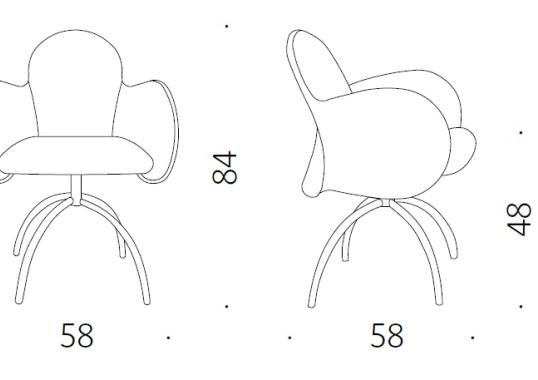 Офисный Стул от фабрики DePadova модель IN5