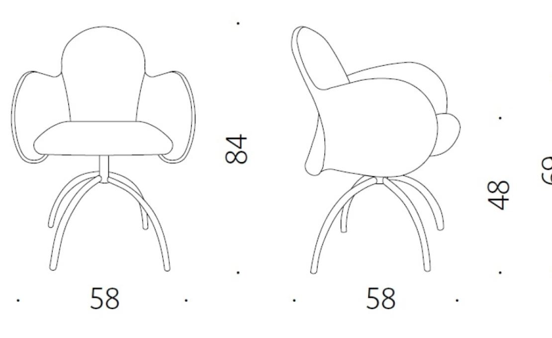 Офисный Стул от фабрики DePadova модель IN5