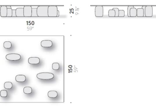 Журнальный столик от фабрики DePadova модель Ishi--IH#Q4UCE