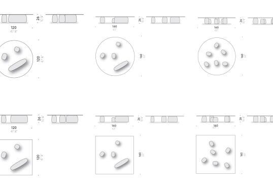Журнальный столик от фабрики DePadova модель HOT#0-Ishi Stone 