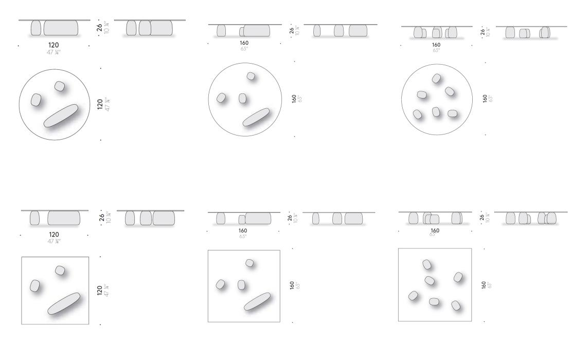 Журнальный столик от фабрики DePadova модель HOT#0-Ishi Stone 