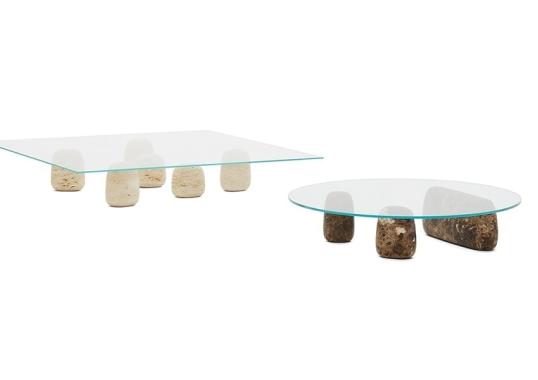 Журнальный столик от фабрики DePadova модель HOT#0-Ishi Stone 