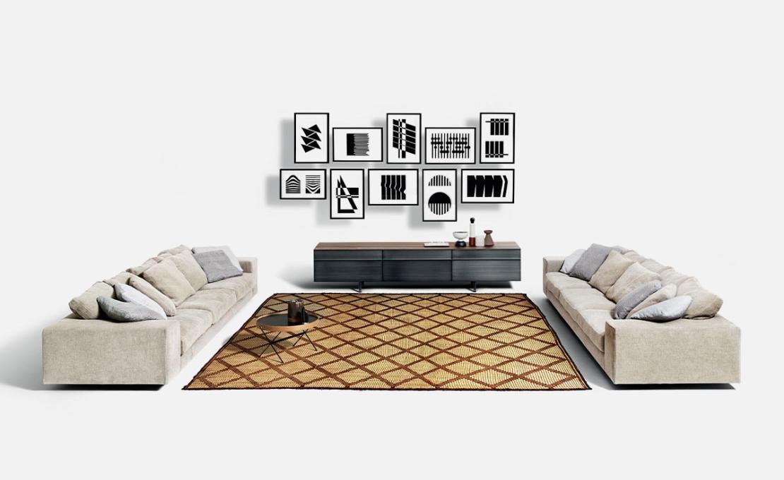 Диван от фабрики DePadova модель Landscape Sofa-LA#