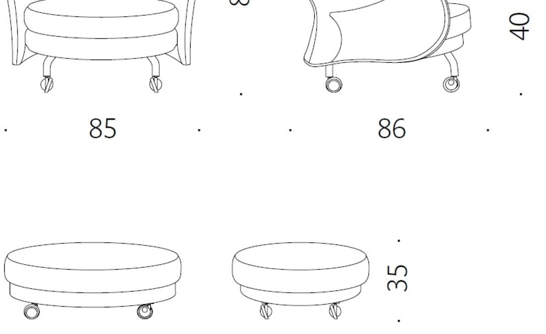 Кресло от фабрики DePadova модель LU/P