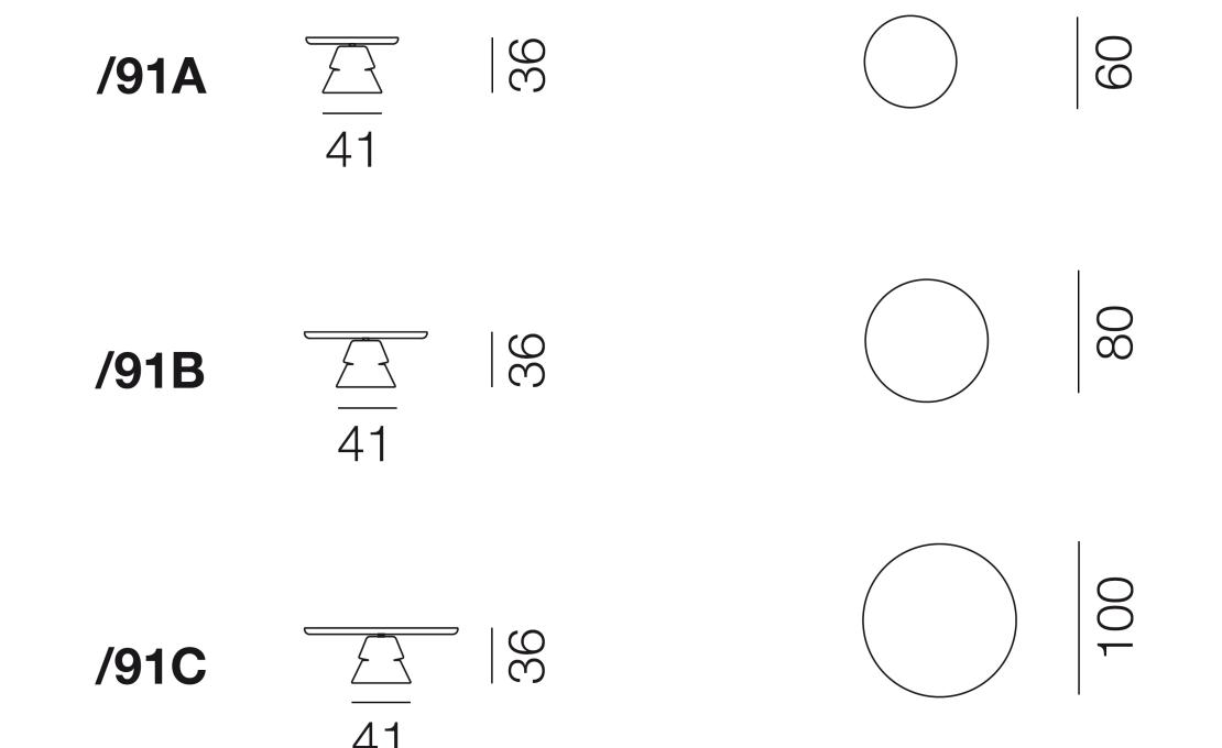 Журнальный столик от фабрики De Sede модель DS-615- 