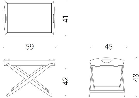 Журнальный столик от фабрики DePadova модель Mate-Side Table-25020