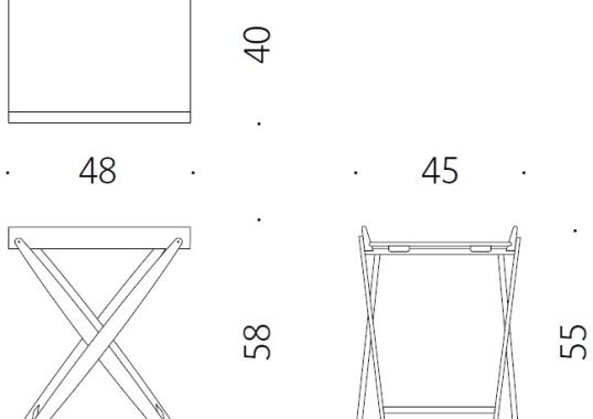 Журнальный столик от фабрики DePadova модель Mini Mate-Side Table-25015