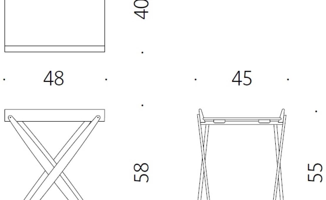 Журнальный столик от фабрики DePadova модель Mini Mate-Side Table-25015