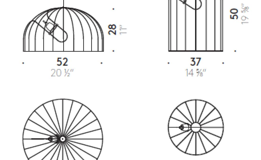 Торшер от фабрики DePadova модель Mogura-Floor Lamp-MOG#T