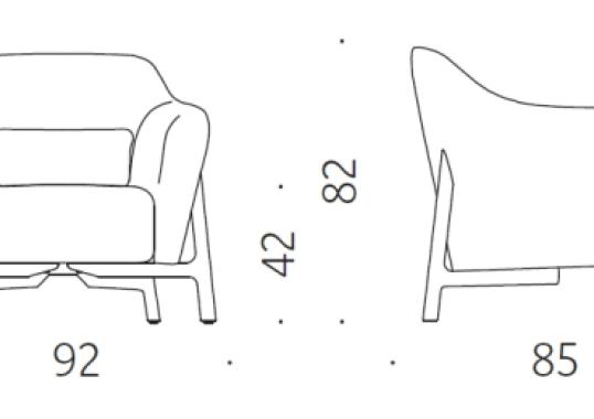 Кресло от фабрики DePadova модель P/PO 