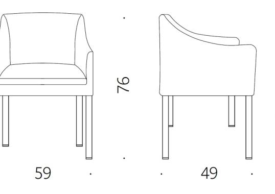 Кресло от фабрики DePadova модель POL/1