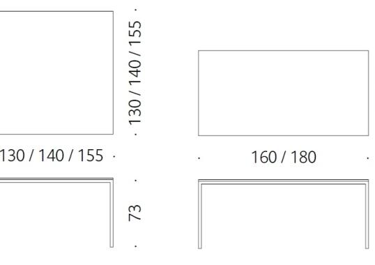 Стол от фабрики DePadova модель Quadrato Table-TQU#R1