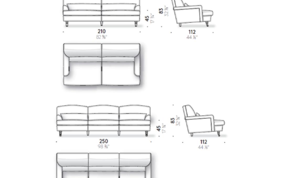 Диван от фабрики DePadova модель Raffles-Sofa-RA#