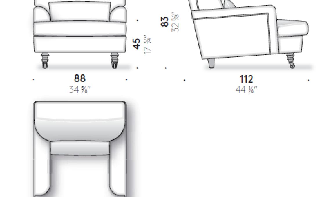 Кресло от фабрики DePadova модель Raffles-Arm-RA#1
