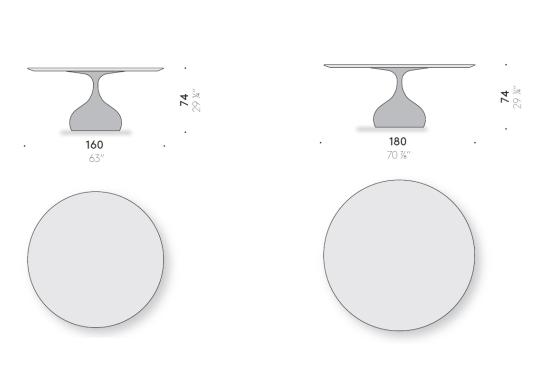 Стол от фабрики DePadova модель BDTT04-Raindrop Casting Bronze