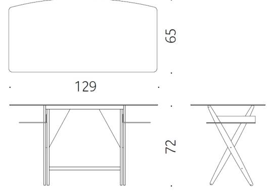 Офисный Стол от фабрики DePadova модель Scrittarello-Desk-SCRFL