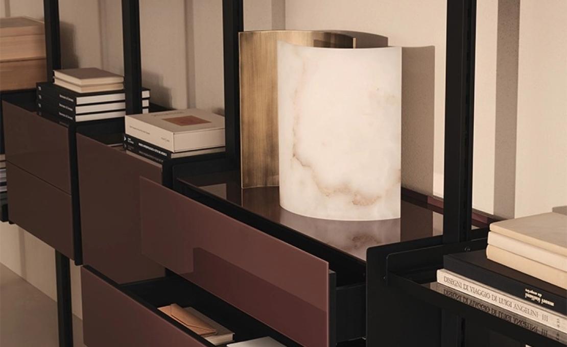 Стеллаж для книг от фабрики DePadova модель PSM#0-SaintPaul Shelves System