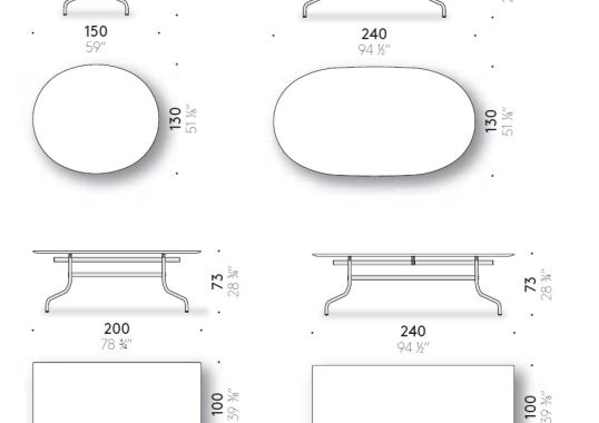 Стол от фабрики DePadova модель Shine Table DePadova