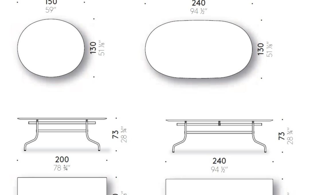 Стол от фабрики DePadova модель Shine Table DePadova
