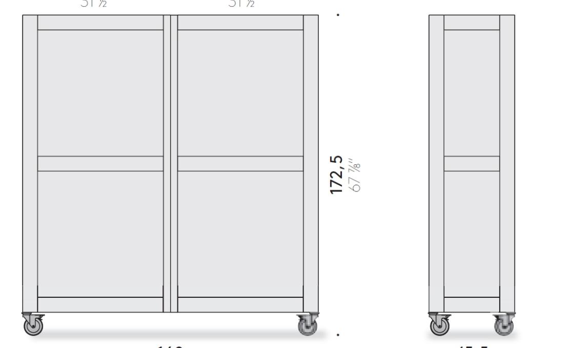 Сервант от фабрики DePadova модель Shigeto-Sideboard-SHI#160R