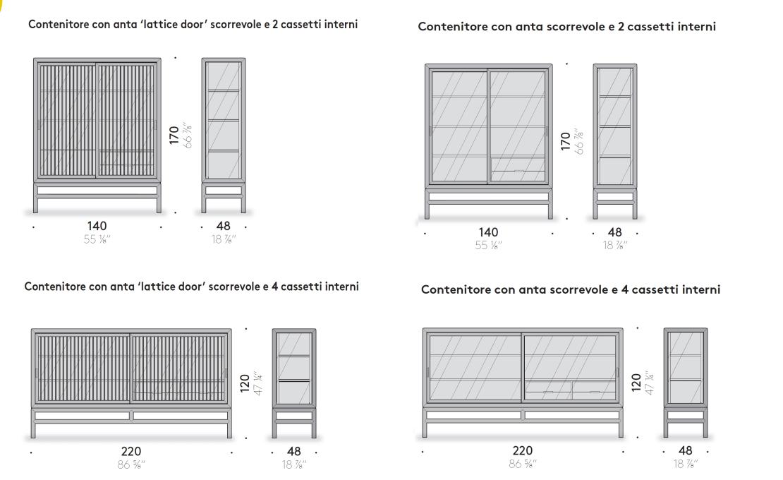 Сервант от фабрики DePadova модель Silent Cabinet-BDTC