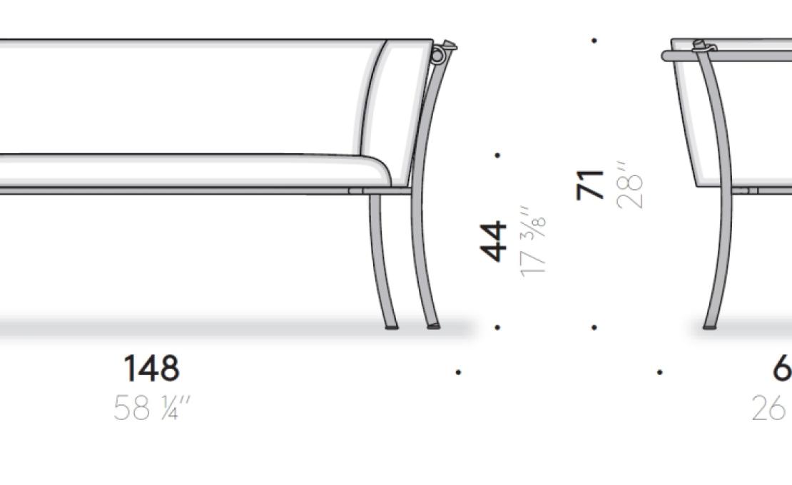 Диван от фабрики DePadova модель Smeralda-Sofa-SMDI#A
