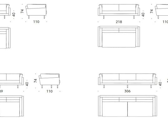 Диван от фабрики DePadova модель SX#-SQUAREXL