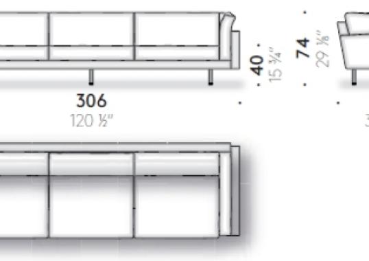 Диван от фабрики DePadova модель SQR/-SQUARESOFA
