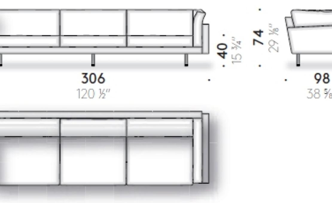 Диван от фабрики DePadova модель SQR/-SQUARESOFA