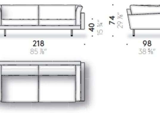 Диван от фабрики DePadova модель SQR/-SQUARESOFA
