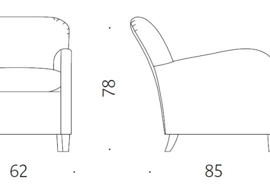 Кресло от фабрики DePadova модель SU/S