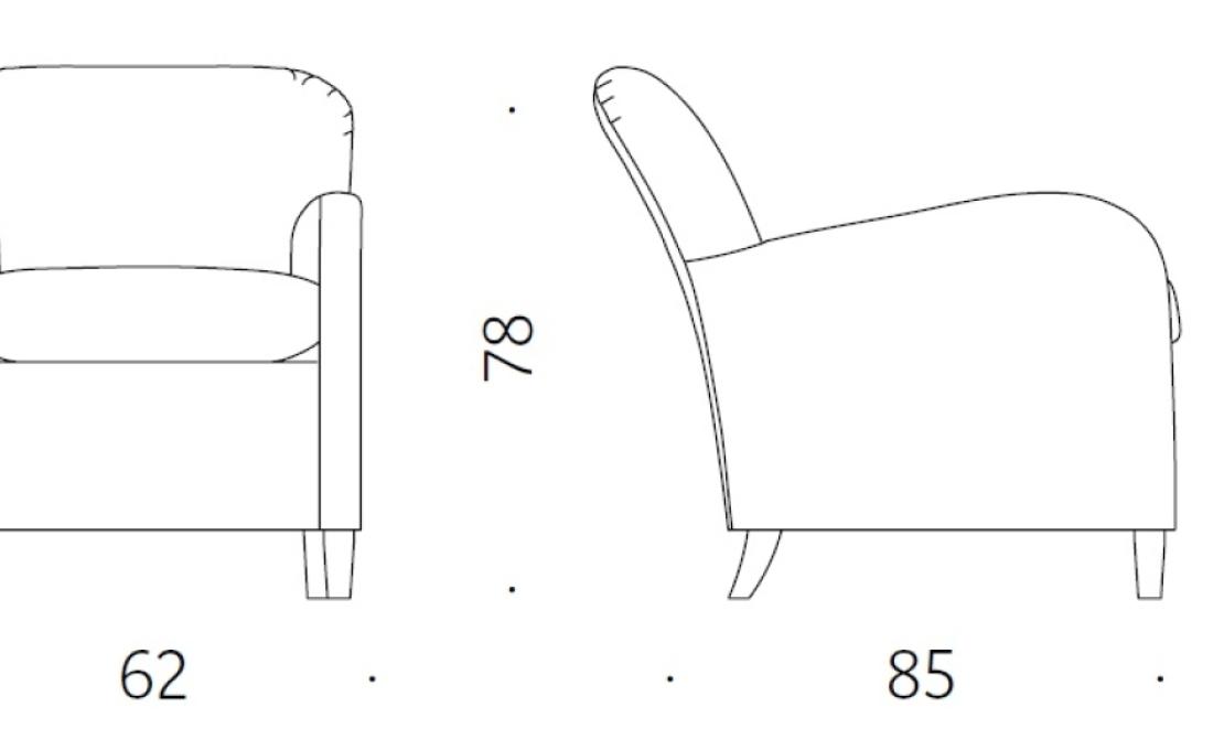 Кресло от фабрики DePadova модель SU/S