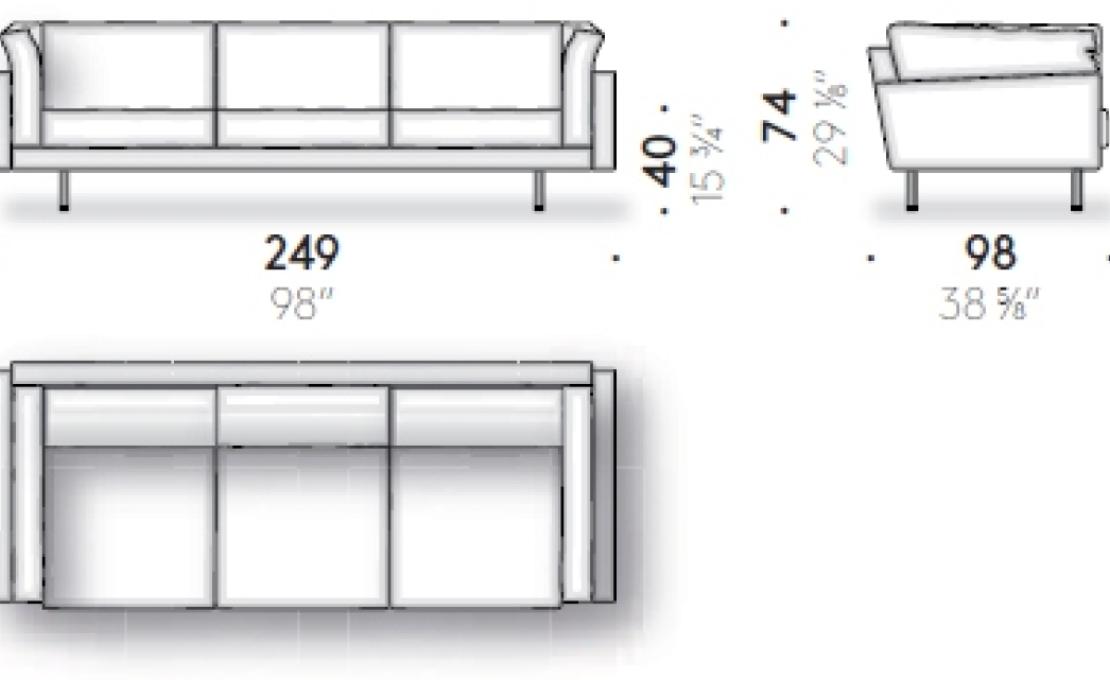 Диван от фабрики DePadova модель SQR/-SQUARESOFA