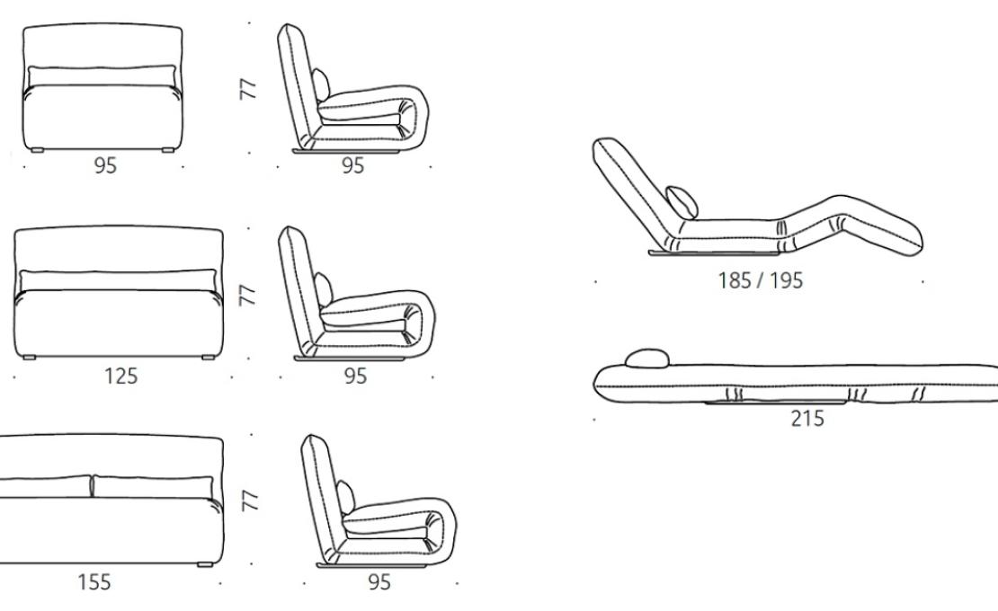 Кресло от фабрики DePadova модель TA/ - TATTOMI