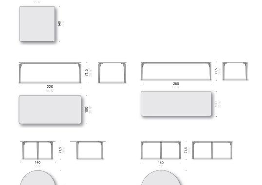 Стол от фабрики DePadova модель TAVOLO95-TABLE