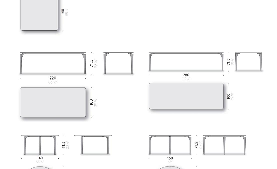 Стол от фабрики DePadova модель TAVOLO95-TABLE
