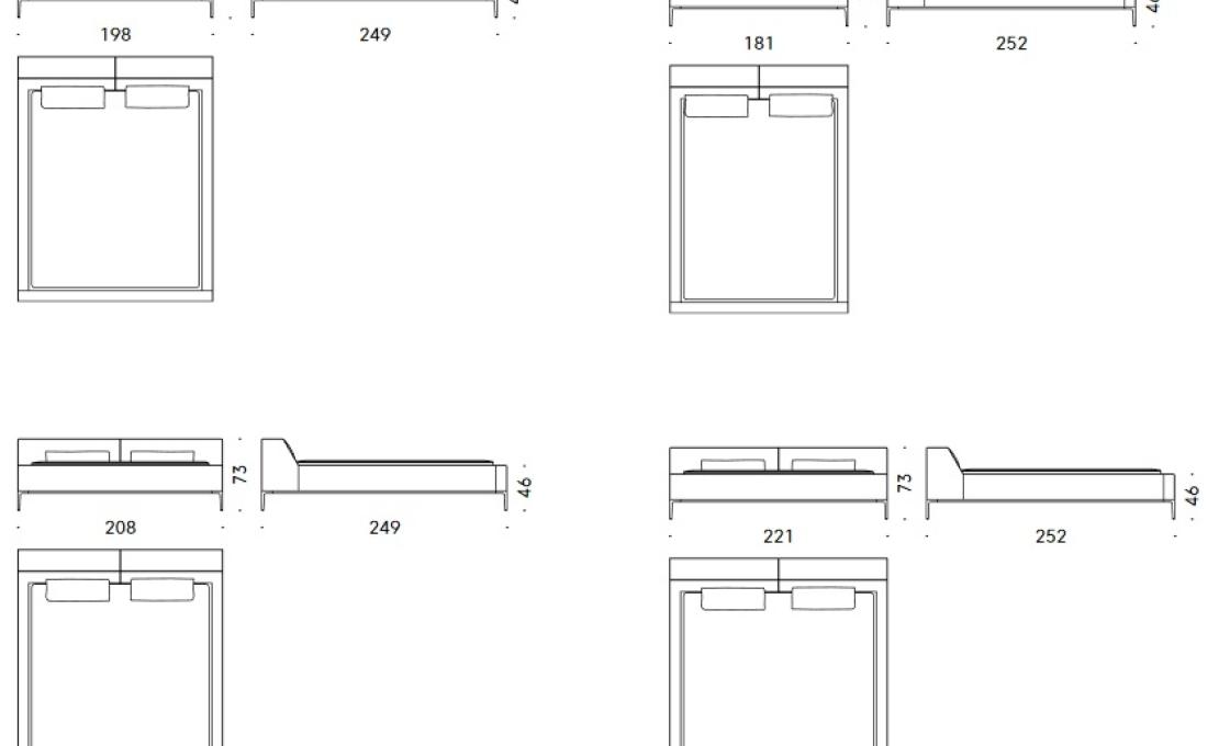 Кровать от фабрики DePadova модель Time Trip for Memories Bed