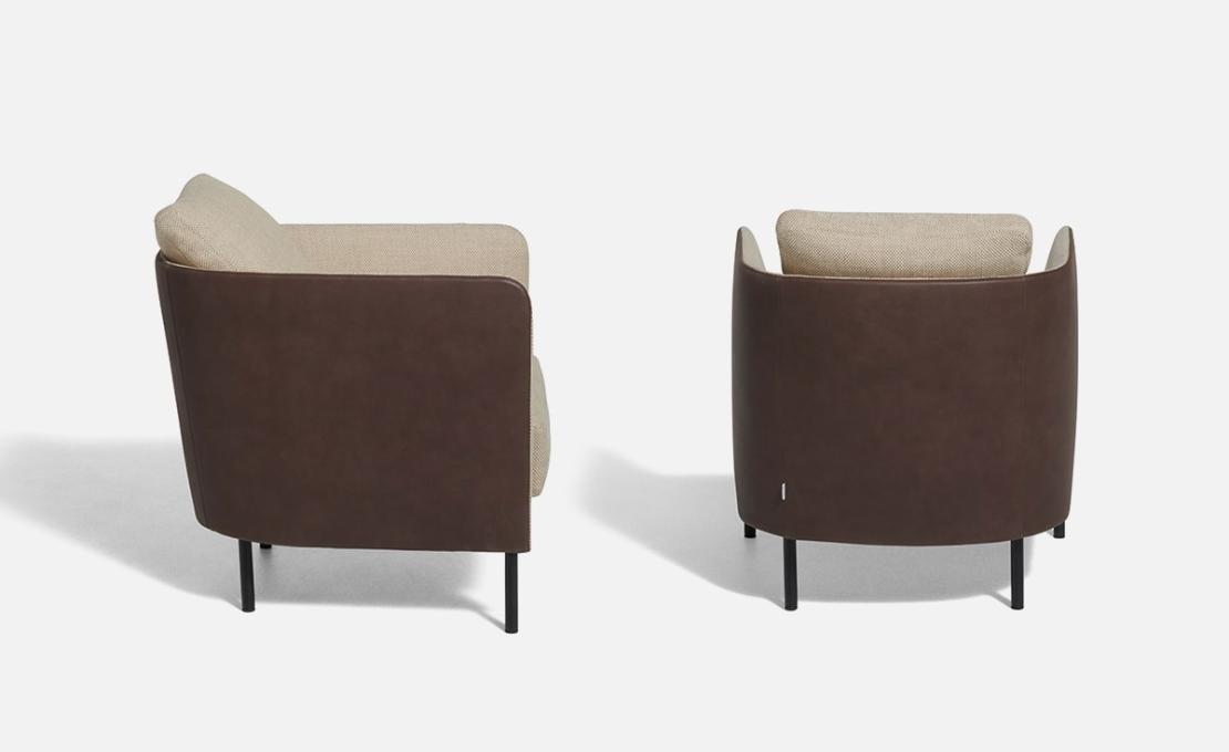 Кресло от фабрики DePadova модель Tiny Blendy-Small Arm-BT#PO