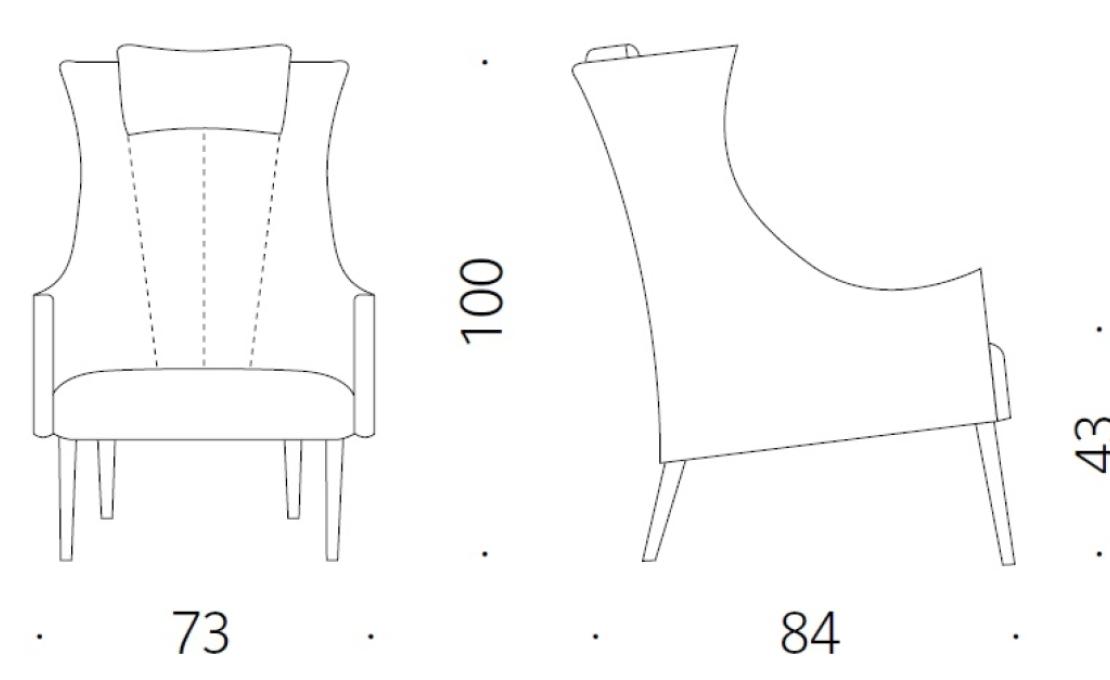 Кресло от фабрики DePadova модель TON/2