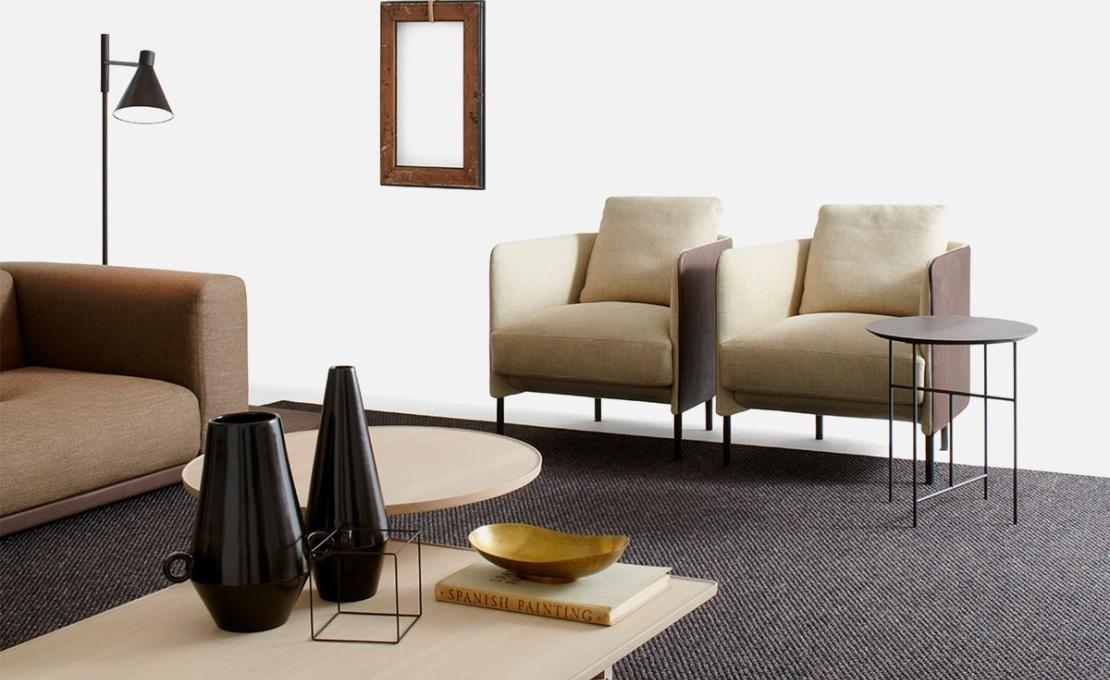 Кресло от фабрики DePadova модель Tiny Blendy-Small Arm-BT#PO