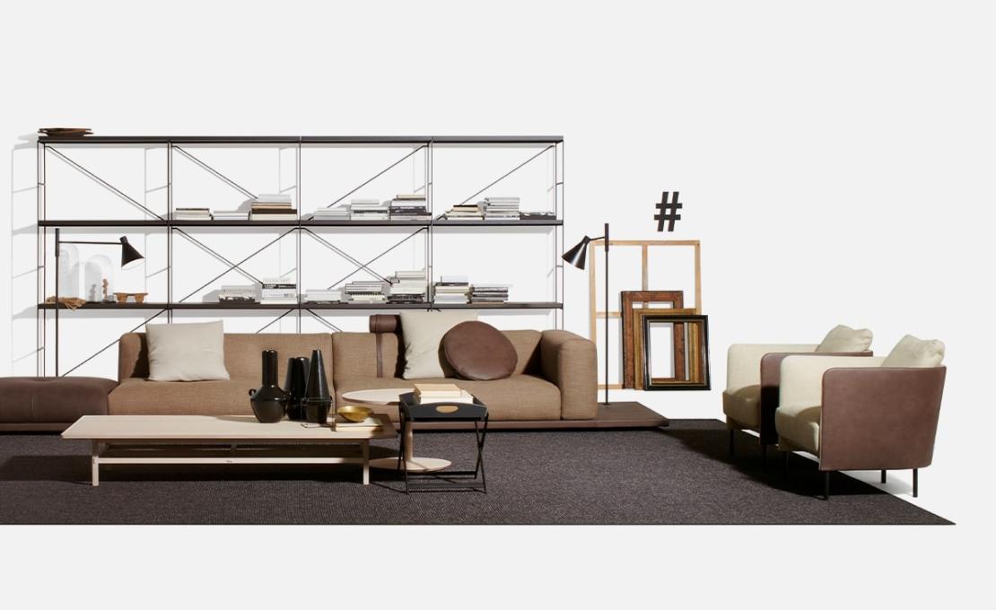 Кресло от фабрики DePadova модель Tiny Blendy-Small Arm-BT#PO