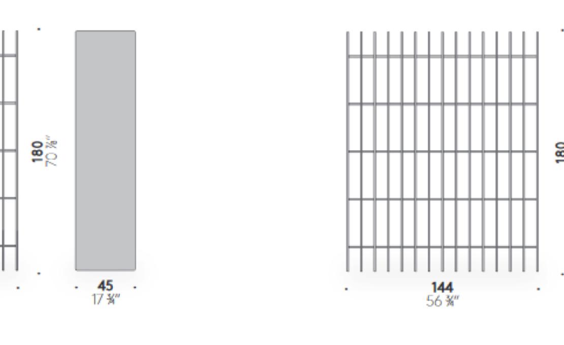 Стеллаж для книг от фабрики DePadova модель Verical Layer-Bookcase-BDTC40